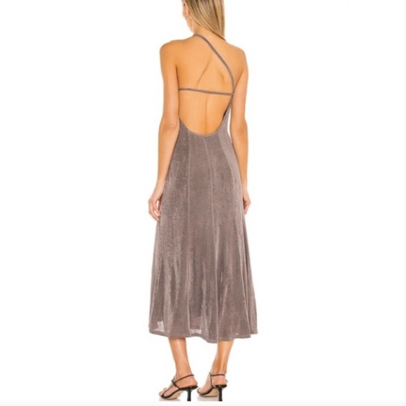 LPA Damia Midi Dress in Taupe Medium - Picture 7 of 7